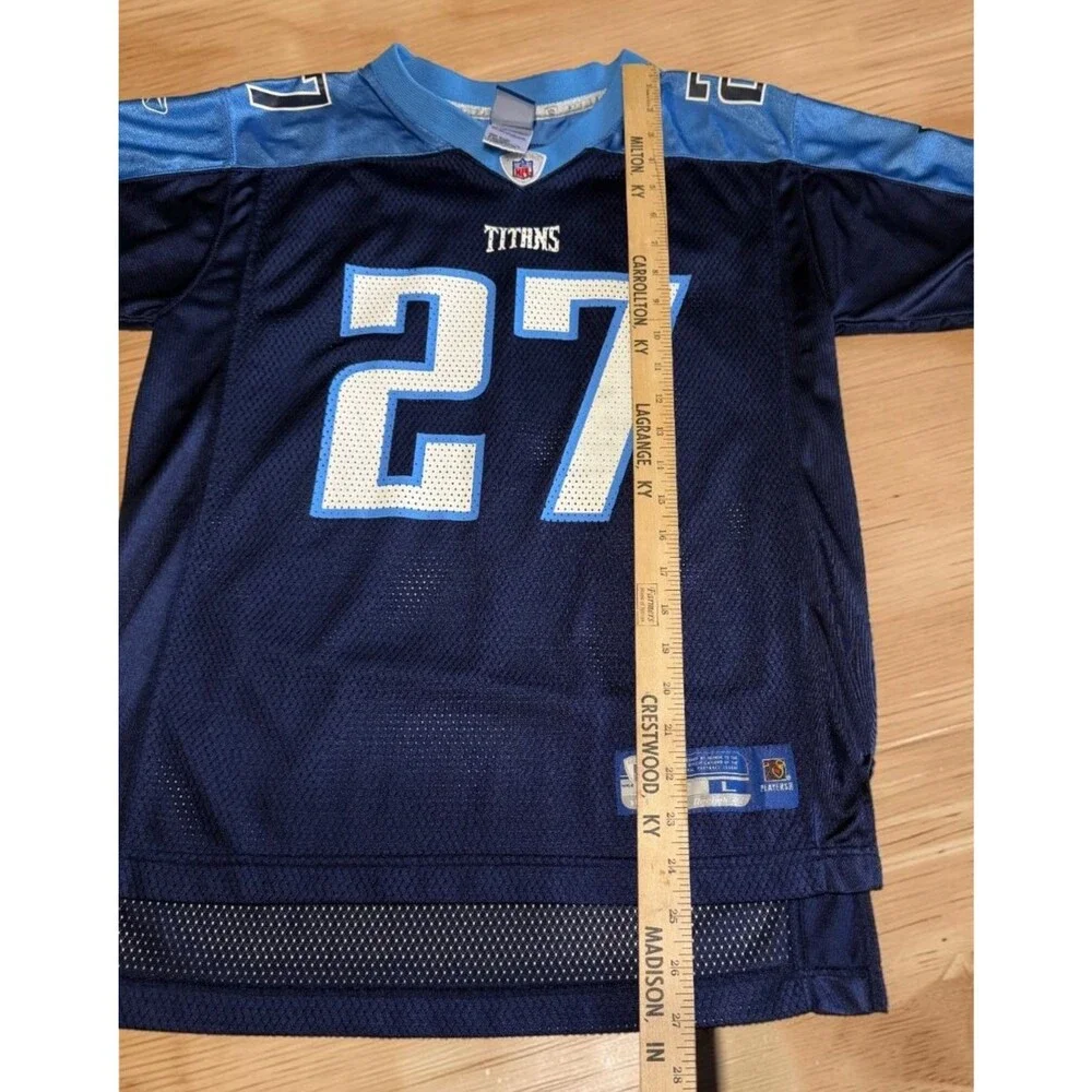 Eddie George #27 Tennessee Titans NFL Football Jersey Size Youth Large (14-16)